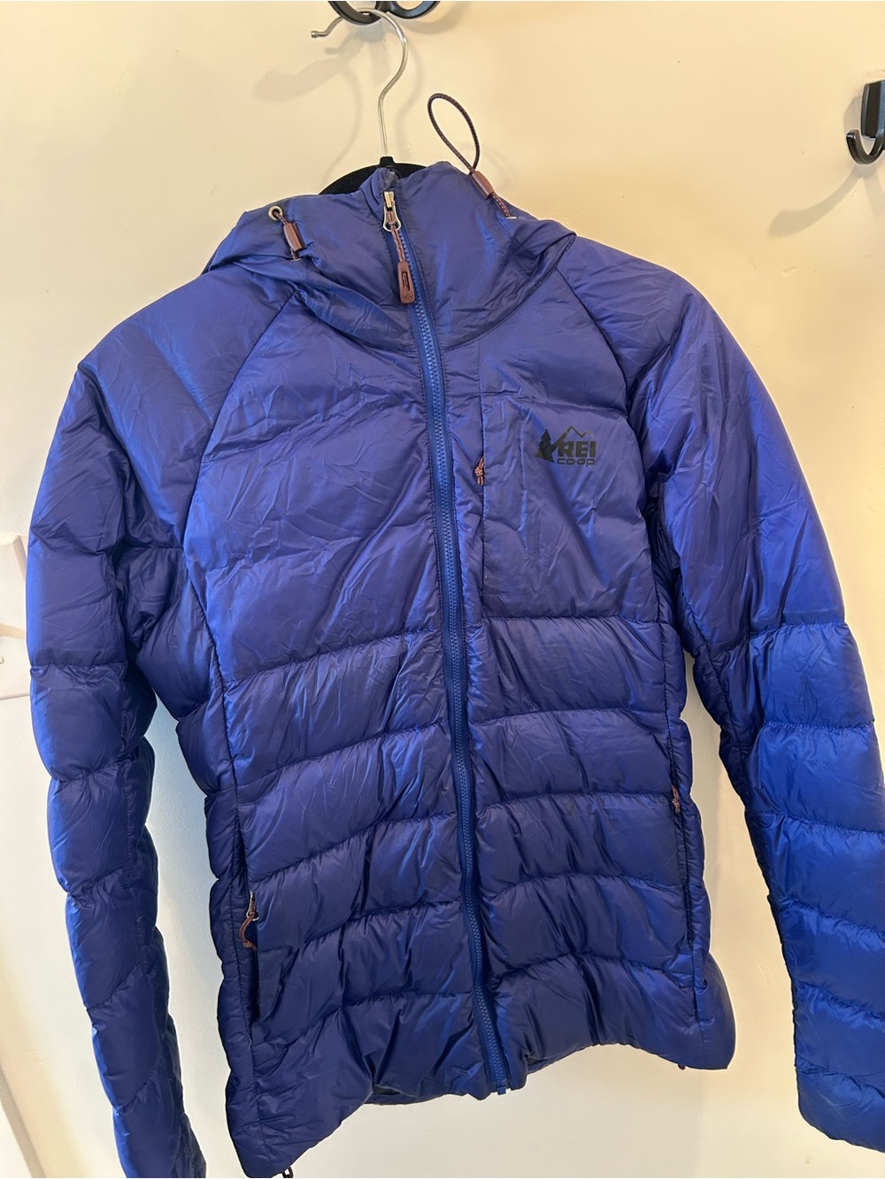 Woman’s REI Insulated Hooded Jacket - Royal Blue
